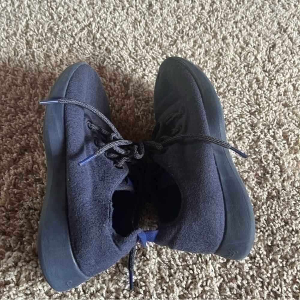 Allbirds Wool Runners Navy Blue Lace Up Sneakers Women’s Size 8 - Picture 6 of 11